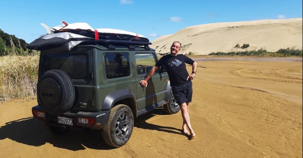 Chris Boyce and his Jimny