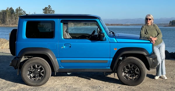 Heather McCorquodale and her Jimny
