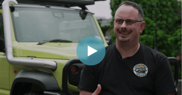 Andrew Tarr and his Jimny