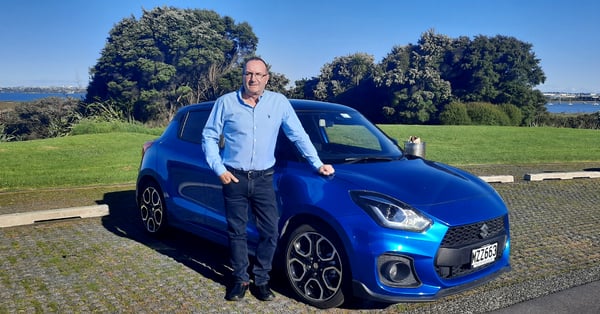 Julian Strangward and his Swift Sport