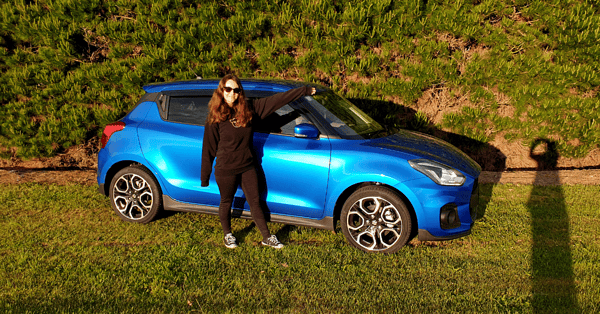 Samara Herbert and her Swift Sport