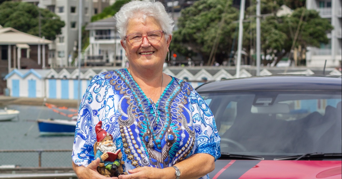 Judy Rice and her Swift Sport
